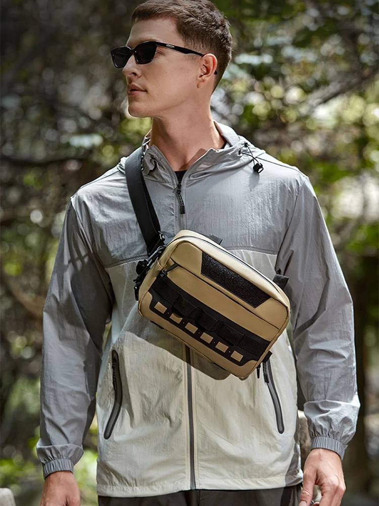 AliExpress scione Outdoor Climbing Vest Bag Tactical Chest Rig Bag Hiking Cycling Travel Sports Waist Bag Men Pouch Laser Molle System Backpack