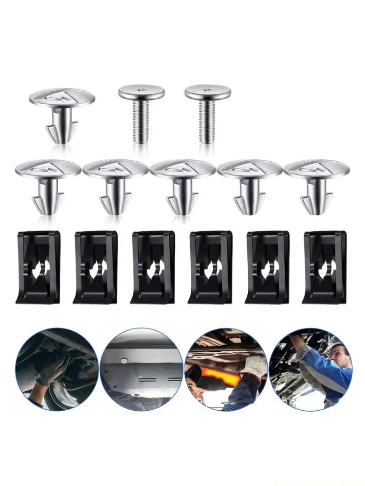 J0MA Lower Engine Cover Bolt Pin Screws Bolt Fasteners Radiator Access Cover Pin Clips Precisely Fit For 90674TY2A01