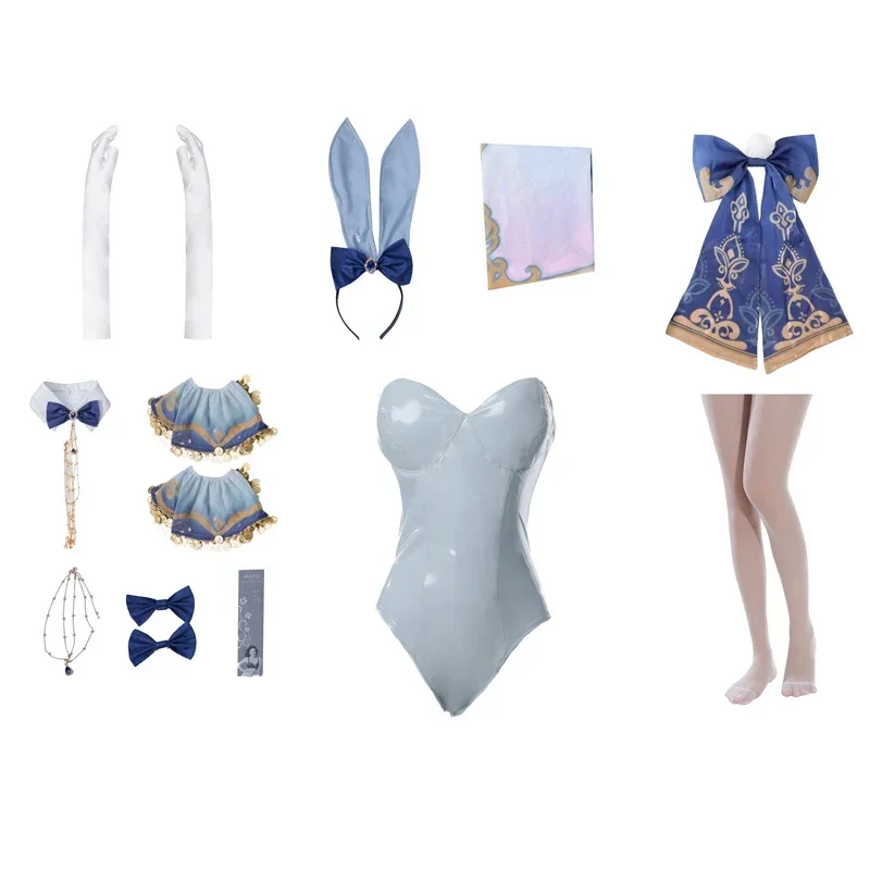 Bunny Girl Nilou Cosplay Costume Genshin Impact Nilou Bunny Costume Original Sexy Women Jumpsuit Style A and B