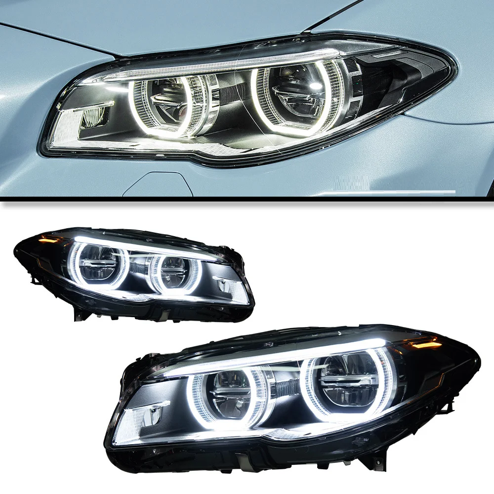 مناسبة لمجموعة ترقية المصابيح الأمامية BMW 5 Series F10 2011-2017 لتحويل الضوء الخلفي LED عين الملاك