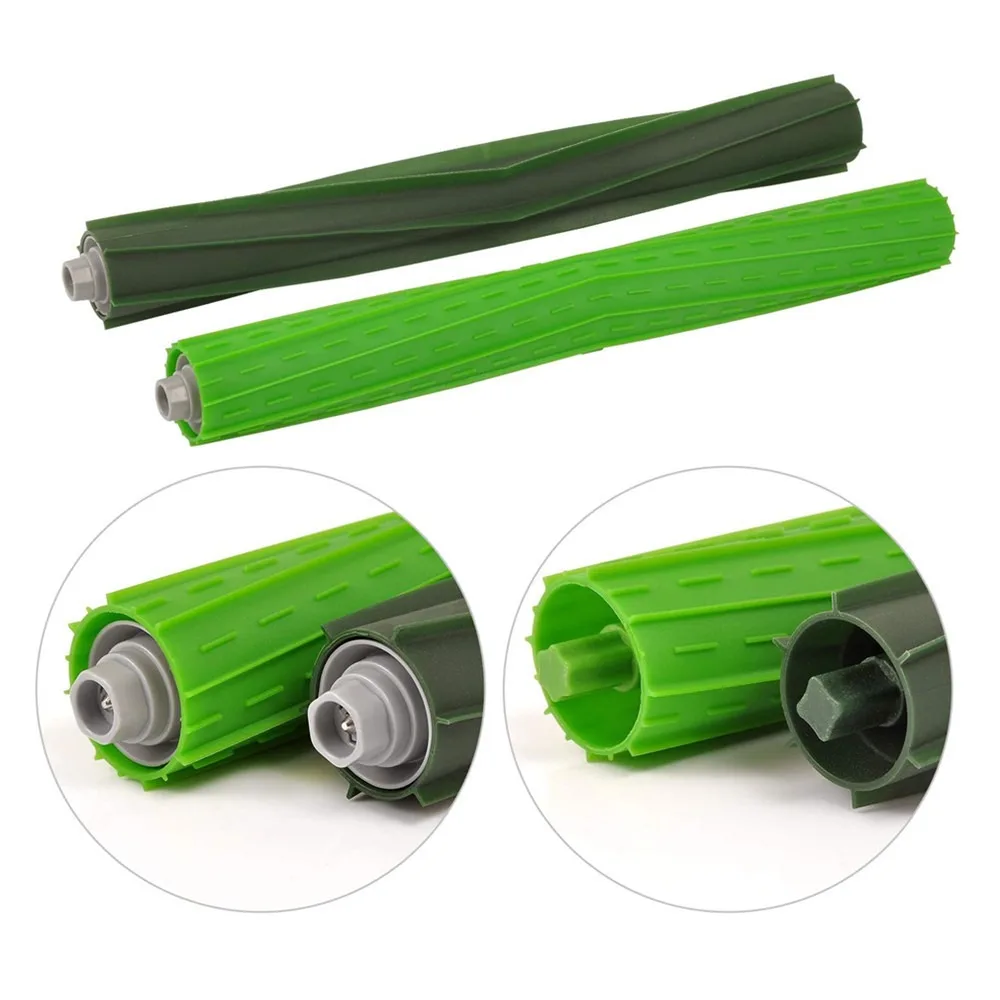 iRobot Roomba S9 S9+ (9150/9550) Replacement Parts Kit – Self-Cleaning Rubber Brushes ,Side Brushes , HEPA Filters