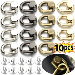 Retro D-shaped Ring Bag Side Clip Buckles  Metal Double D Buckle Handbag Chain Handles Connector Bag Strap Hardware Accessories