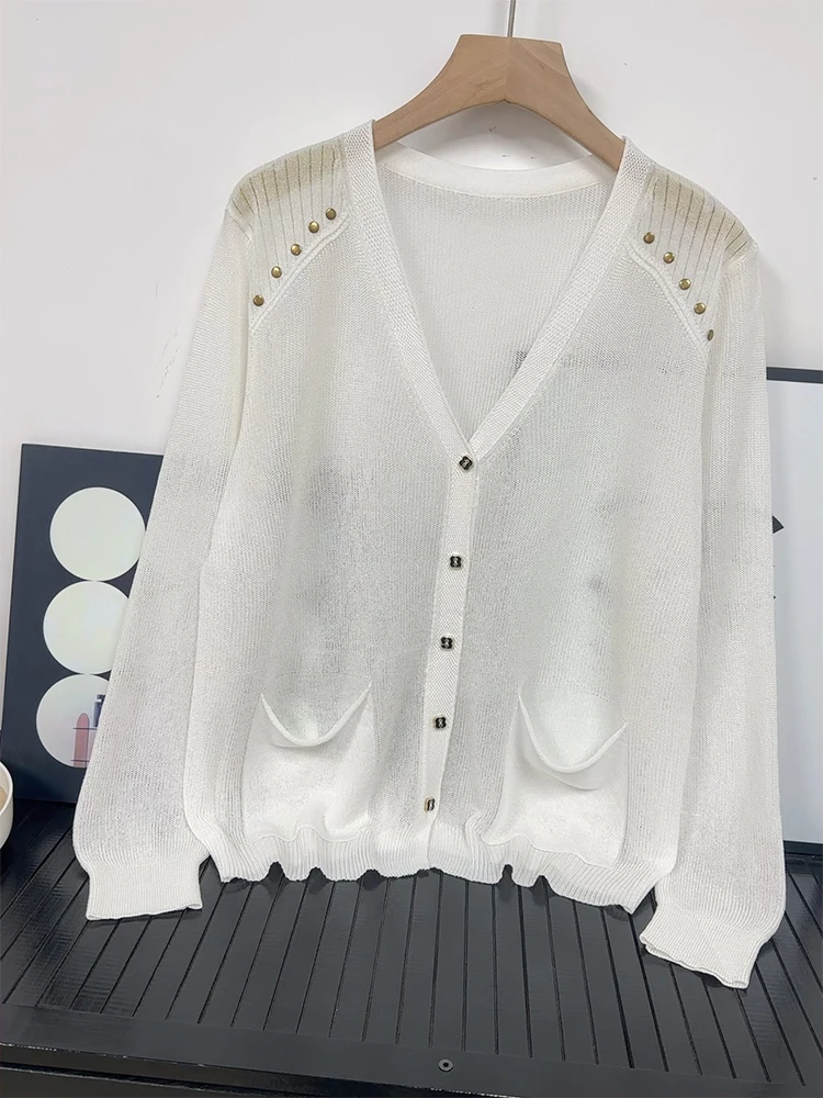 

High Quality Knitted Cardigan for Women's Summer New Loose Sun Protection Shirt, Paired with Air-conditioned Shirt Top