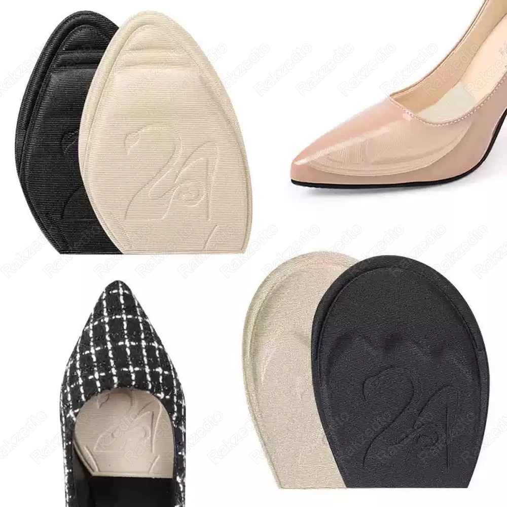 2Pairs Half Insoles for Shoes Woman Non-slip Inserts for High Heels Pain Relief Insoles Adjust Shoe Size Sneakers Forefoot Pads
