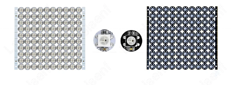 Durchmesser 10 mm Vollfarb-LED-Leuchtenplatine DC 5 V individuell adressierbar WS2812B RGB IC 5050 SMD Pixellampen Perlen 2812B WS2812 2812 – Detail 1