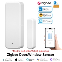 eWeLink APP Smart Zigbee Door Window Sensor Open Closed Detector Smart Home Security Alarm System Alexa Google Alice Control