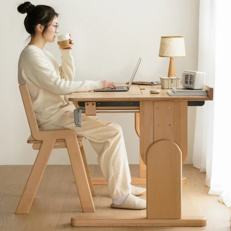 Adjustable Standing Study Desk Organizer Wood Household Student Desk Reading Home Mesa Escritorio Children's Furniture