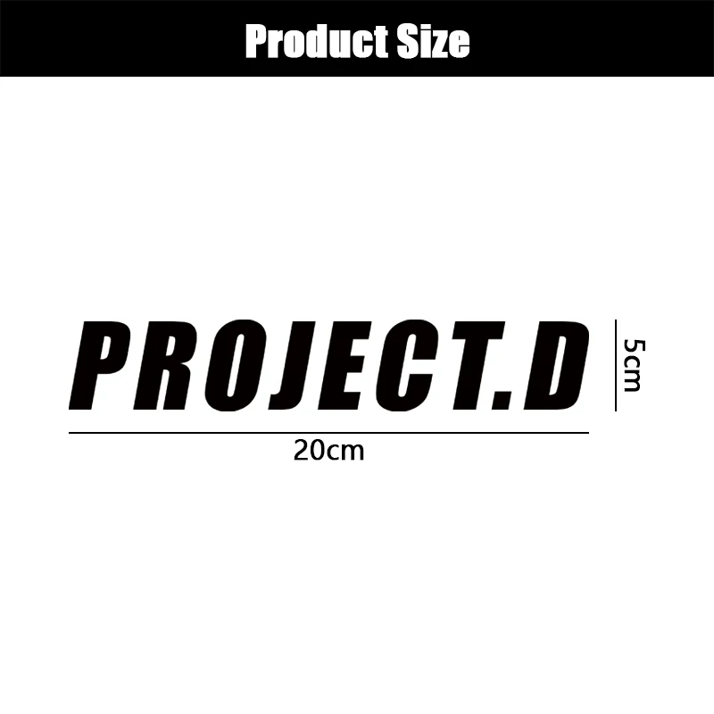 PROJECT.D For Car Sticker Initial D Takahashi Ryosuke Fleet Decorative Stickers Car Body Window Bumper Decal Car Accessories