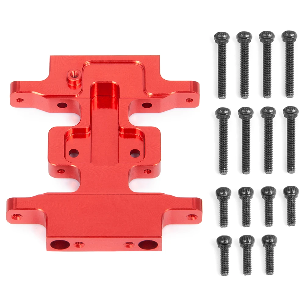 YEAHRUN Aluminum Transmission Chassis Protection Skid Plate for Axial SCX24 Deadbolt C10 Gladiator Wrangler Bronco 1/24 RC Car