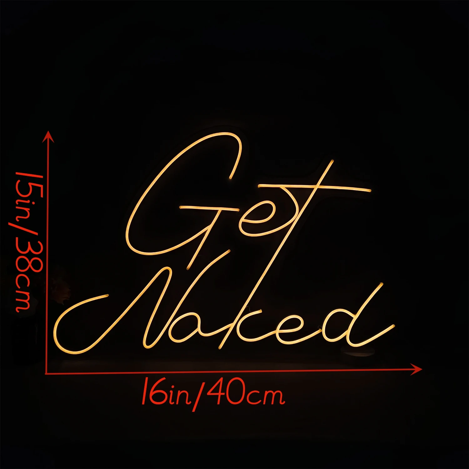 Get Naked Neon Sign Home Decor Custom Bedroom Living Wall Glow Art Deco Men Women Sexy Ambiance Lights Sexy Text Special custom