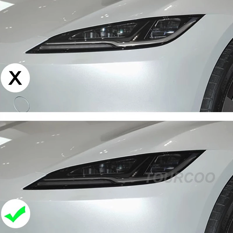 For Tesla Model 3+ Highland Headlight Taillight Black Tint Film TPU Color Changing Model 3 2024