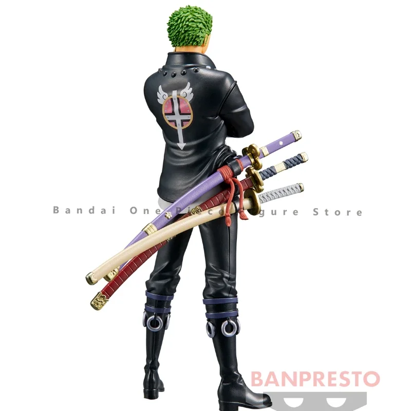 In Stock Original Bandai DXF THE GRANDLINE MEN FILM RED Zoro Action Figures Collector Anime Animation Toys Gifts Model