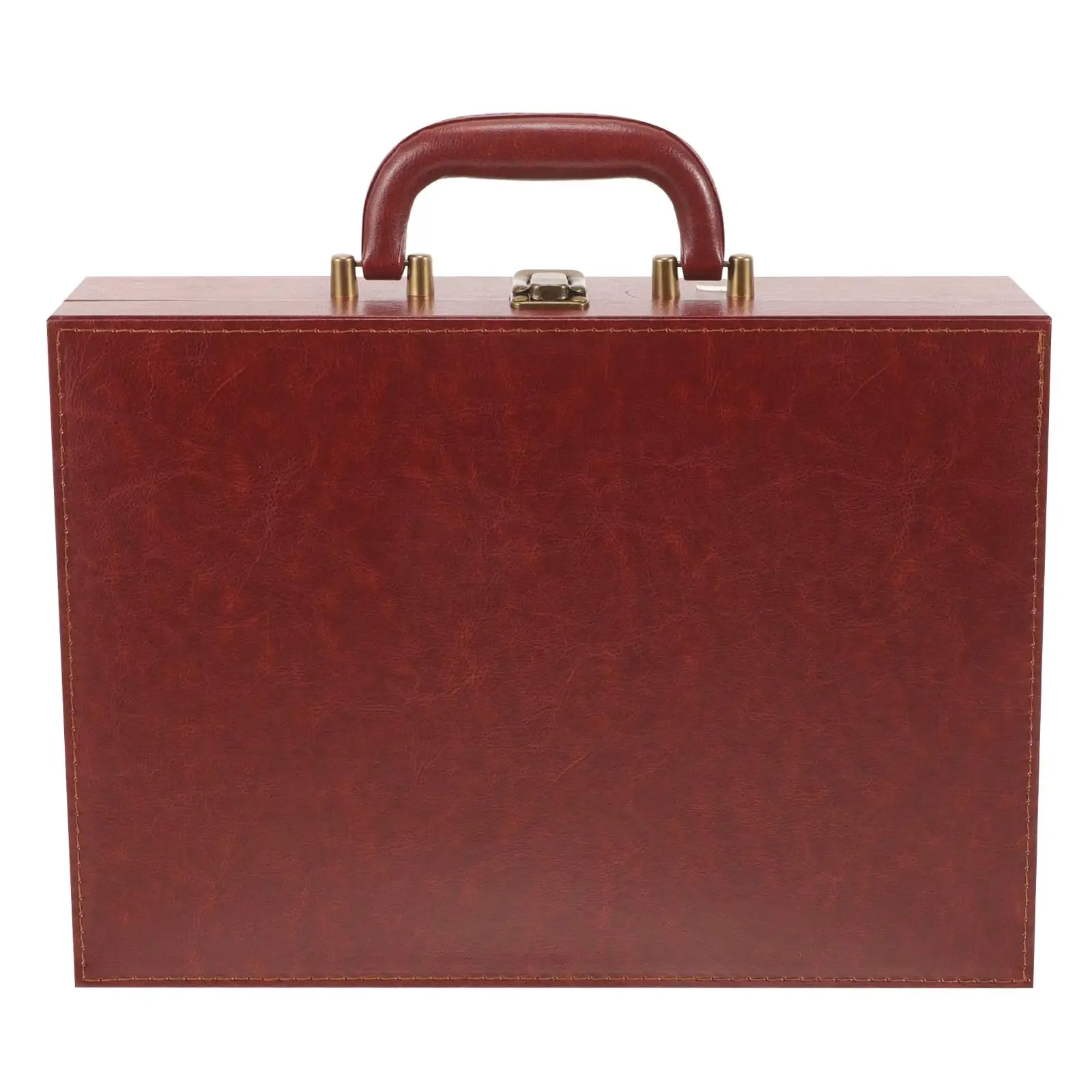 

Large Capacity Key Box H held Delivery Material Real Storage Document ganizer Red Brown Medium Size Multifunctional