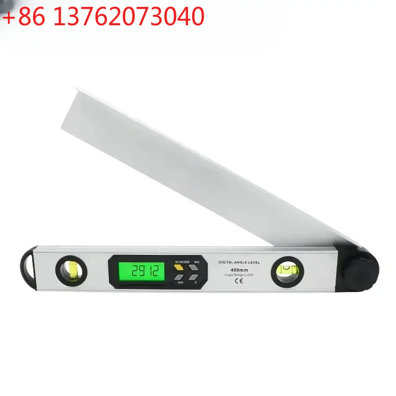 Digital Angle Finder 0-225 ° Digital Protractor With Measuring Ruler Horizontal And Vertical Bubble Level Tool