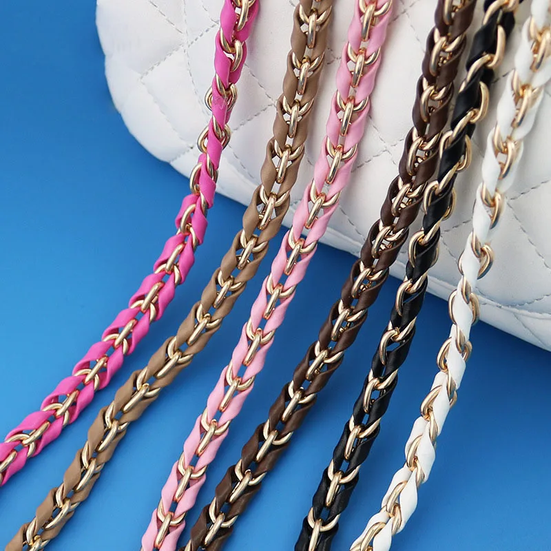 

120cm Metal Chain Handbag Chain Strap Crossbody Purse Chains DIY Detachable Shoulder Bag Belt Leather for Bag Strap Accessories