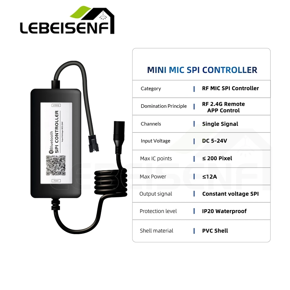 Smart Bluetooth APP DC5-24V Magic Color Controller 12V SPI Dimmer RF Full Touch Remote for RGB IC WS2811 WS2812B LED Pixel Strip