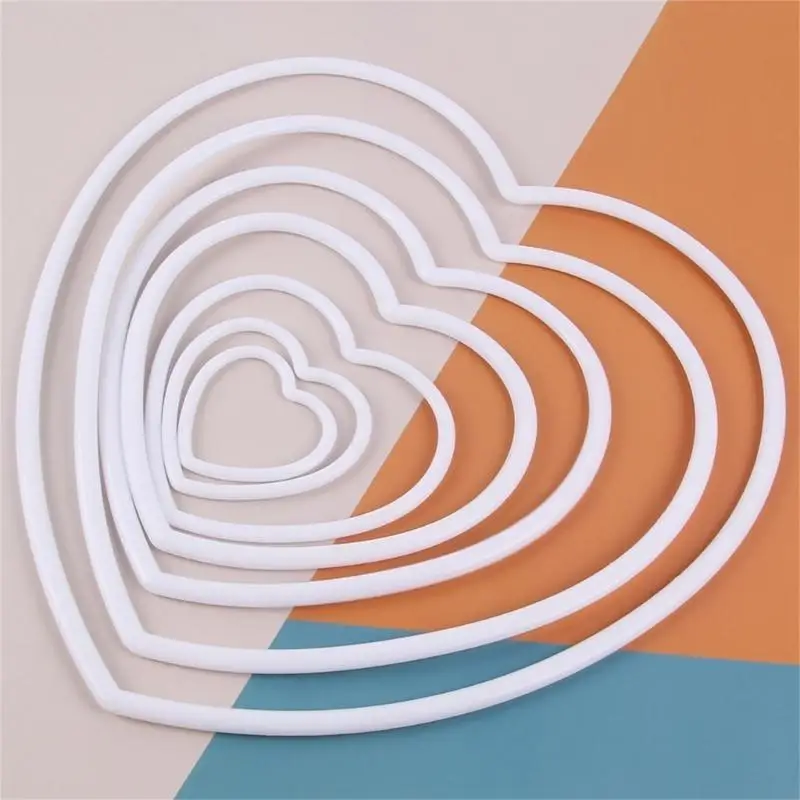 2025 NUEVO AMOR ANILLOS CABETADORES EN CONSEJO Rings Plastic Dreamcatcher Rings para Día Valentín