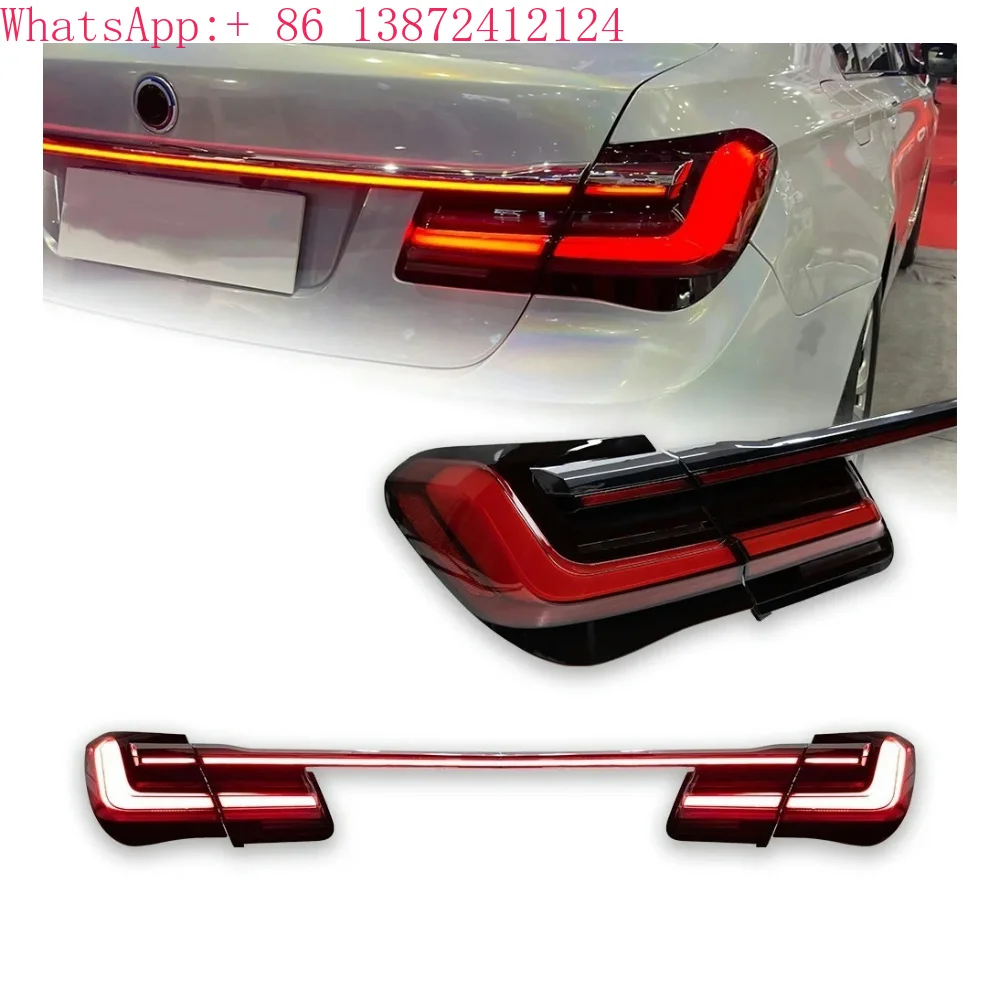 

F02 Dynamic Through Taillights for BMW 7 Series LED Tail Lamp 2009-2015 730i 740i 760i Brake Turn Signal Rear Light Upgrade