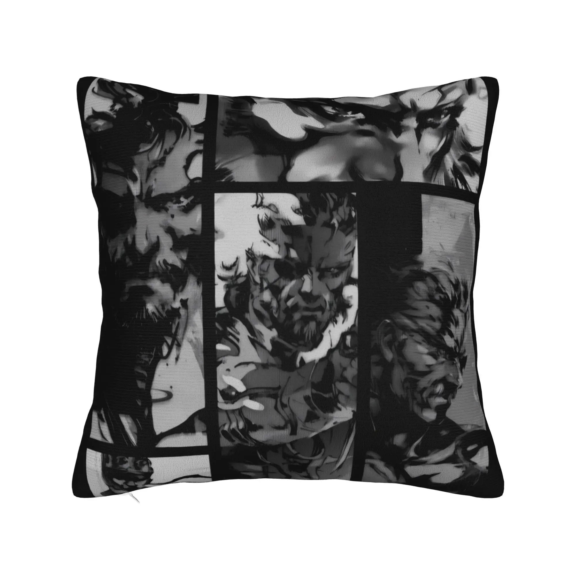 Metal Gear Solid Game Pillow Case  Soft Pillow Cover For Living Room Bed Chair Vintage Cushion Cover