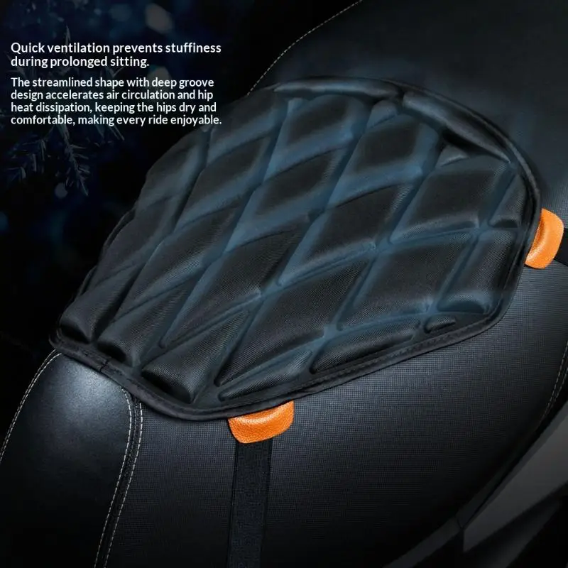 Motorbike Seat Pad 3D Air Cushion Shock Absorption Pressure Relief for Tour Riding Support view 4