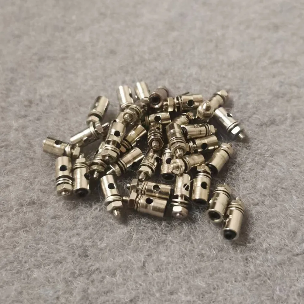 20pcs Pushrod Connectors Linkage Stoppers D1.3/1.8/2.1mm RC Model airPlane Parts Replacement Remote Control Toysl