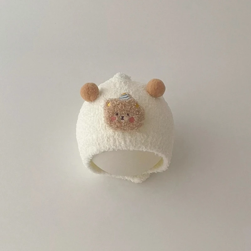 

Warm and Comfortable Baby Caps Cartoon Infant Bonnet Trendy Earflap Hat Shower Gift for Boys and Girls