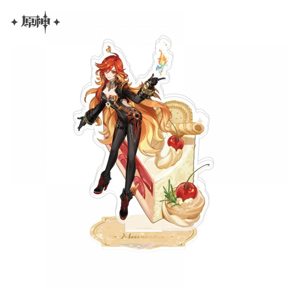 Genshin Impact Venti Furina Anniversary celebration Cake Standing plaque Desktop decoration game periphery birthday Holiday gift