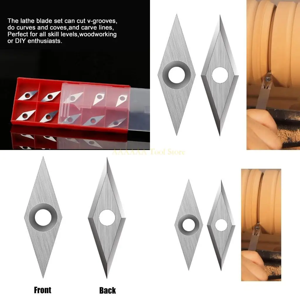 

A2BE 10x30mm Diamond Inserts Cutters Knifes Indexable Replacement 10pcs