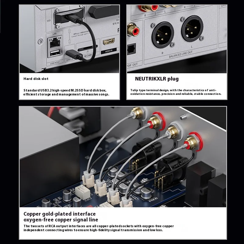 Fiio S15 pemutar dan Decoding Digital berdefinisi tinggi mesin All-In-One, pemutar musik DSD Bluetooth kustom, mendukung HDMI/ARC