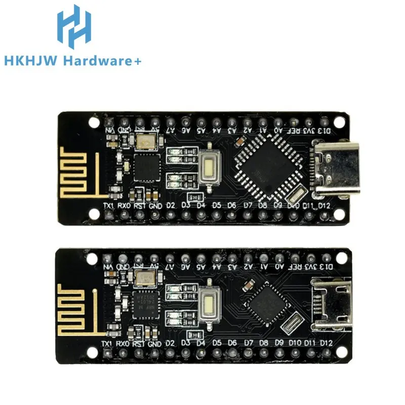 RF-Nano for Arduino Nano V3.0, Micro USB Nano Board ATmega328P QFN32 5V 16M CH340, Integrate NRF24L01+2.4G wireless