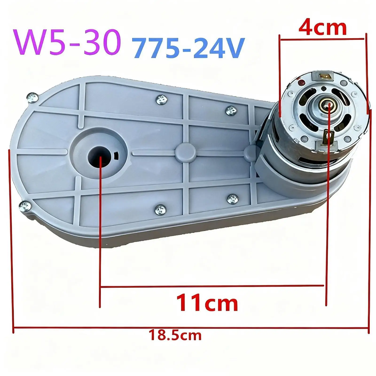Kids Riding on Car Motor Gearbox Electric Motor Gearbox Upgrade Power for on Toys Car Replacement 24V