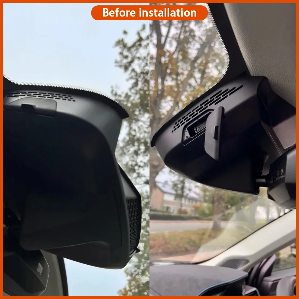 for Volkswagen VW Passat North America 2019-2024 Video Recorder 4K DVR Dash Cam Wifi Camera 170° Wide Angle Loop Recording