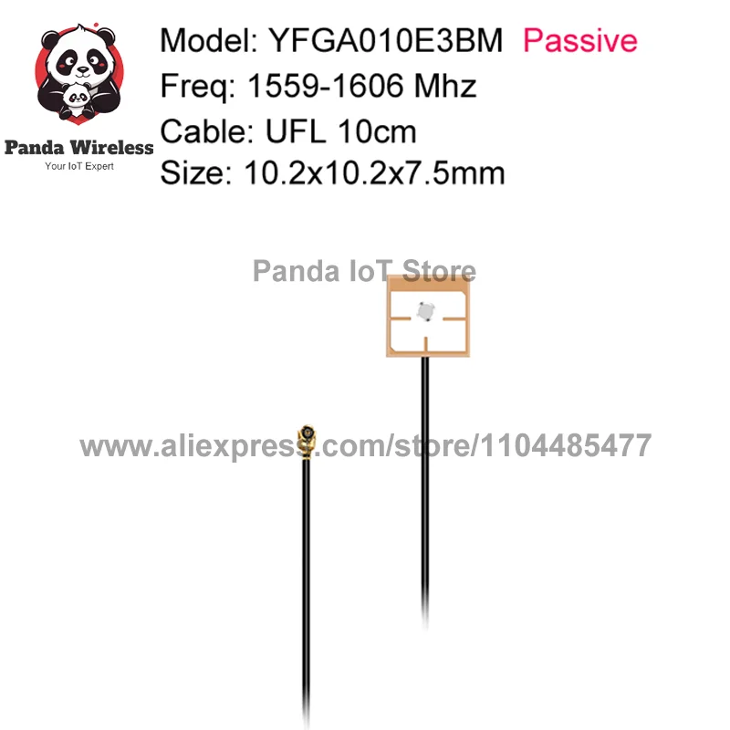 Quectel GNSS Ceramic Antenna GPS L1 Beidou Position 10cm UFL Cable Passive Active Intern patch 18x1 for GPS Navigation Systems