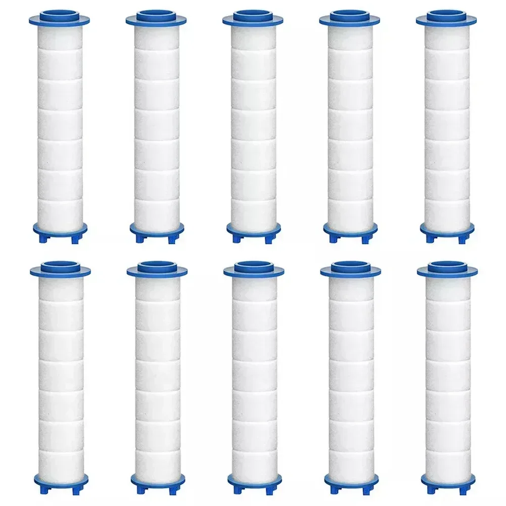 10x Handheld Shower Head Water Filter Bath Shower Sprayer Water Filter PP Cotton Home Bathroom Accessories Household For Shower