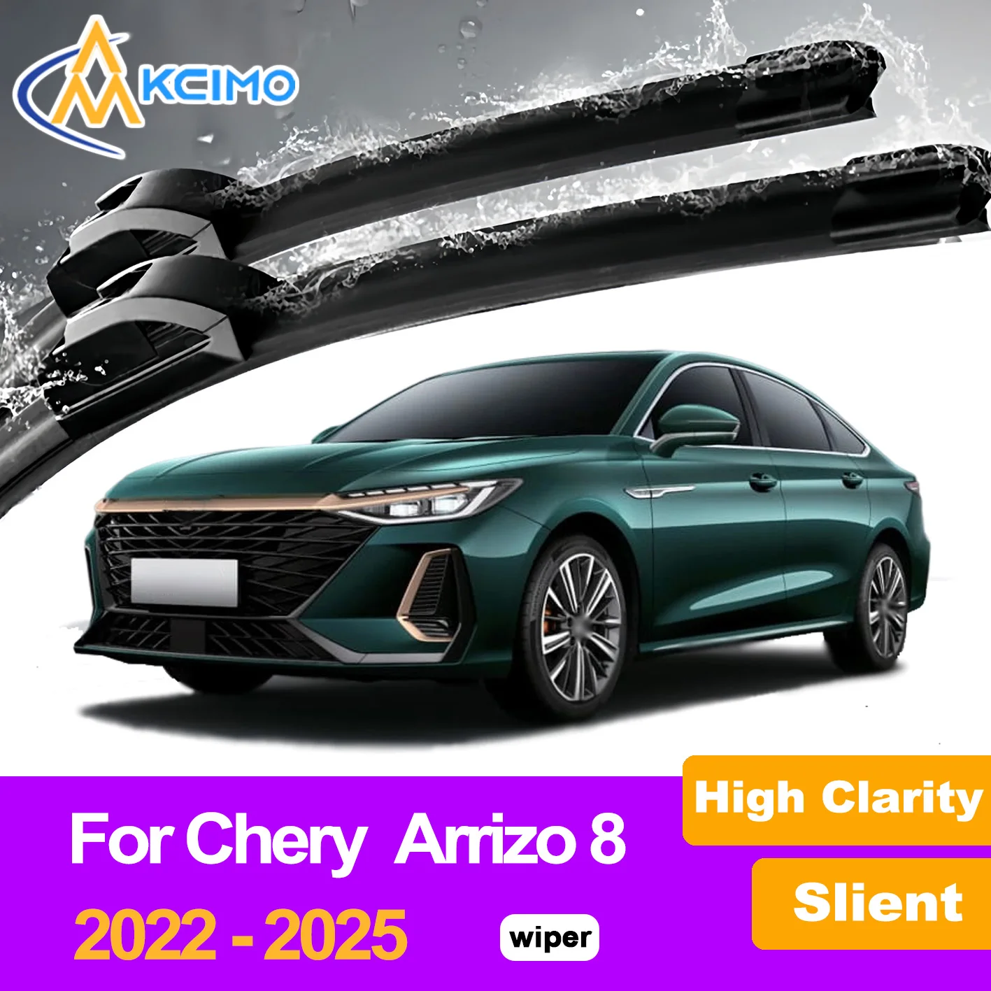 

2Pcs Front Windshield Wiper Blades For Chery Arrizo 8 2022-2025 Chery Fulwin A8 Windscreen Window Car Accessories