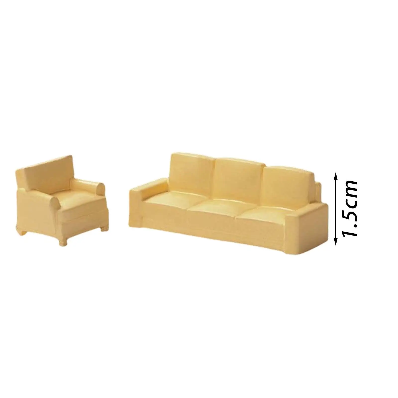 2Pcs Dollhouse Sofa…