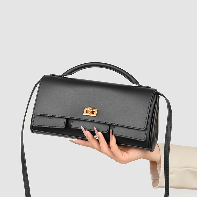 

Гонконгская роскошная текстурированная женская сумка, модная пригородная сумка, простая персональная маленькая сумка через плечо с одним ремешком...