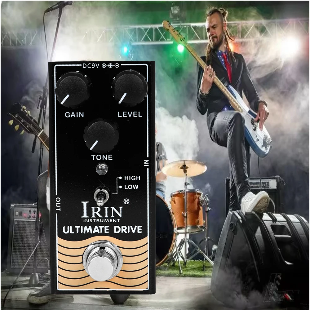 

IRIN RF-02 Ultimate Drive Electric Guitar Effect Pedal Overdrive Tube Amplifiers Effect True Bypass Guitar Parts & Accessories