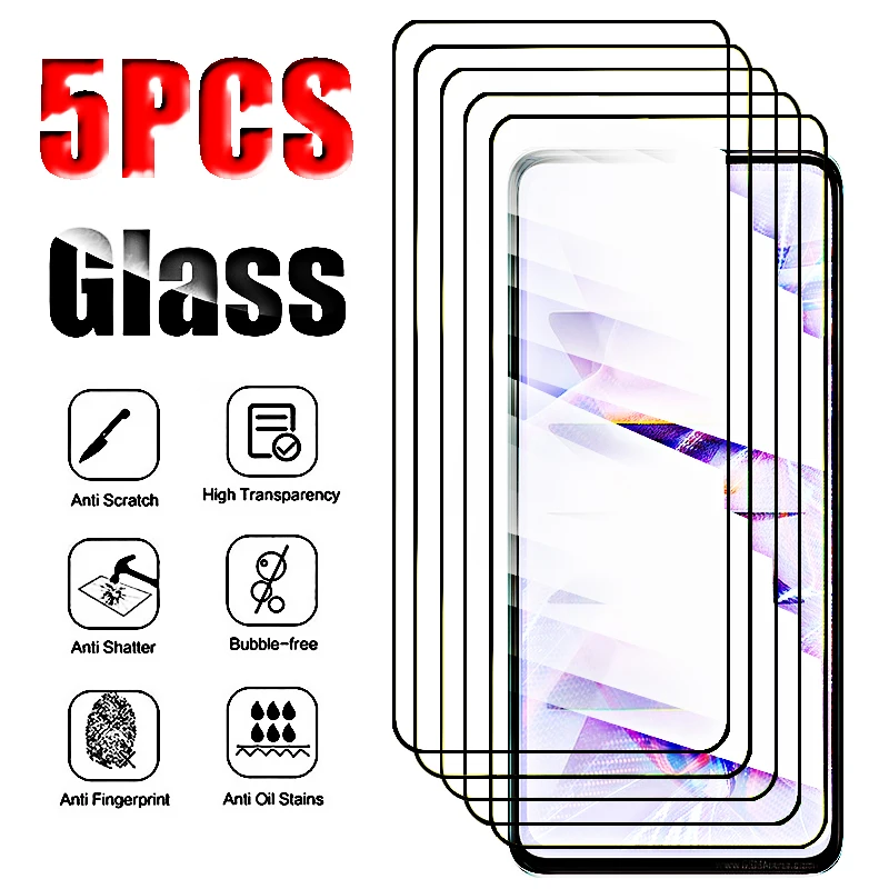 5PCS Tempered Glass for Xiaomi Redmi K60 Pro K60E K60 Screen Protector for Redmi K50 K40 Gaming Ultra Pro K 60 50 40 S Glass