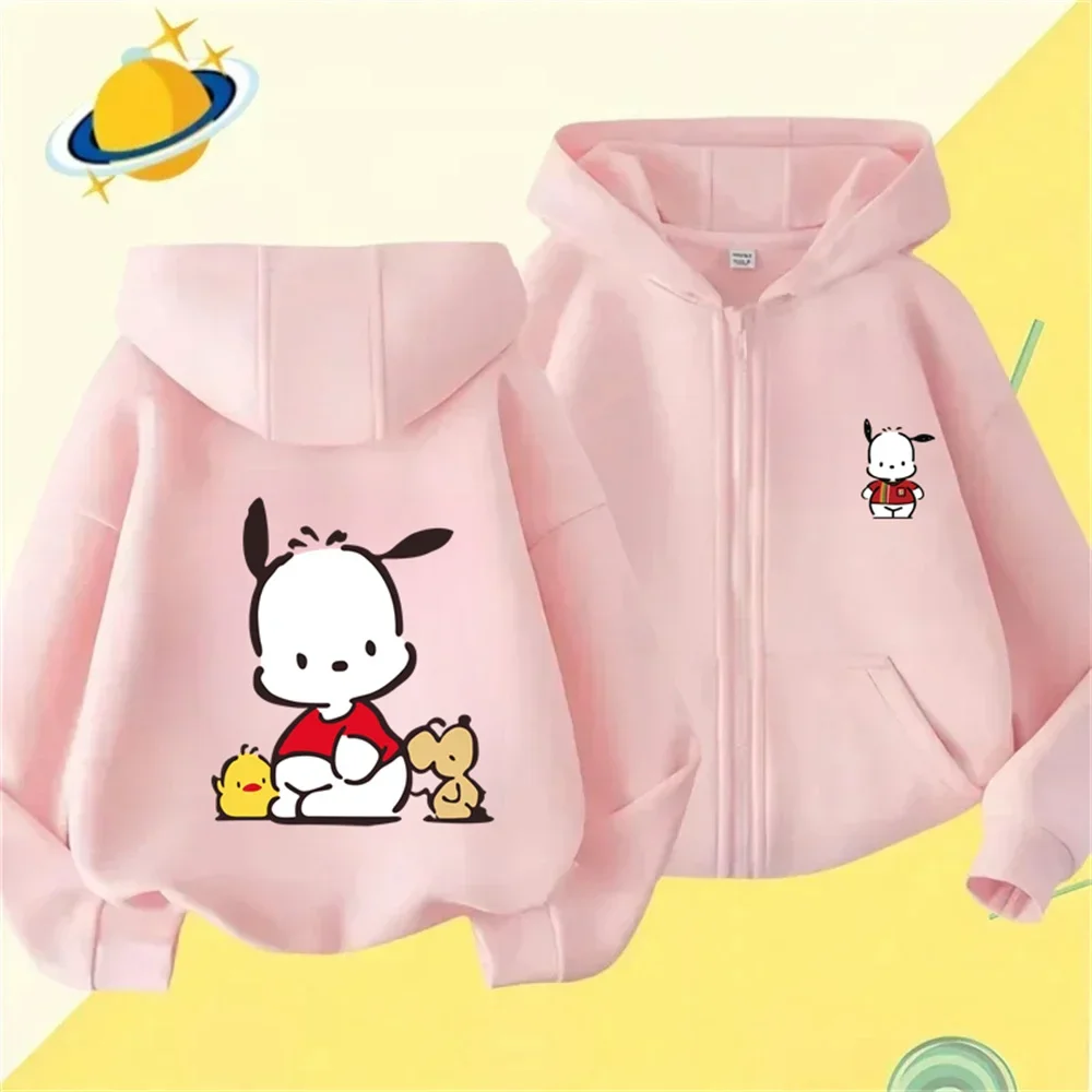 

Pacha Dog Animated Children's Sports Brand Hoodie Boys and Girls Fashion Outdoor Zipper Hoodie Spring Autumn Warm Printed Top