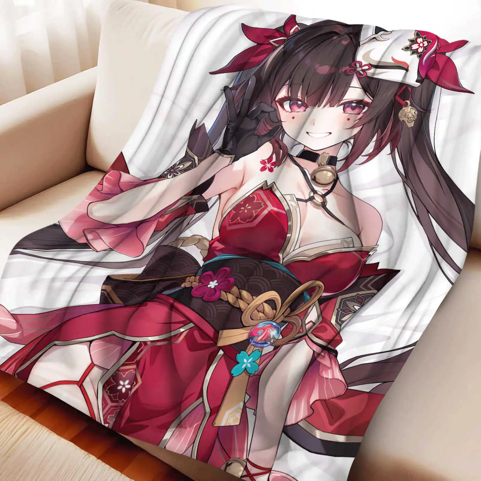 

Мультяшное флисовое одеяло Honkai Star Rail Sparkle, аниме-плед, многофункциональное универсальное одеяло