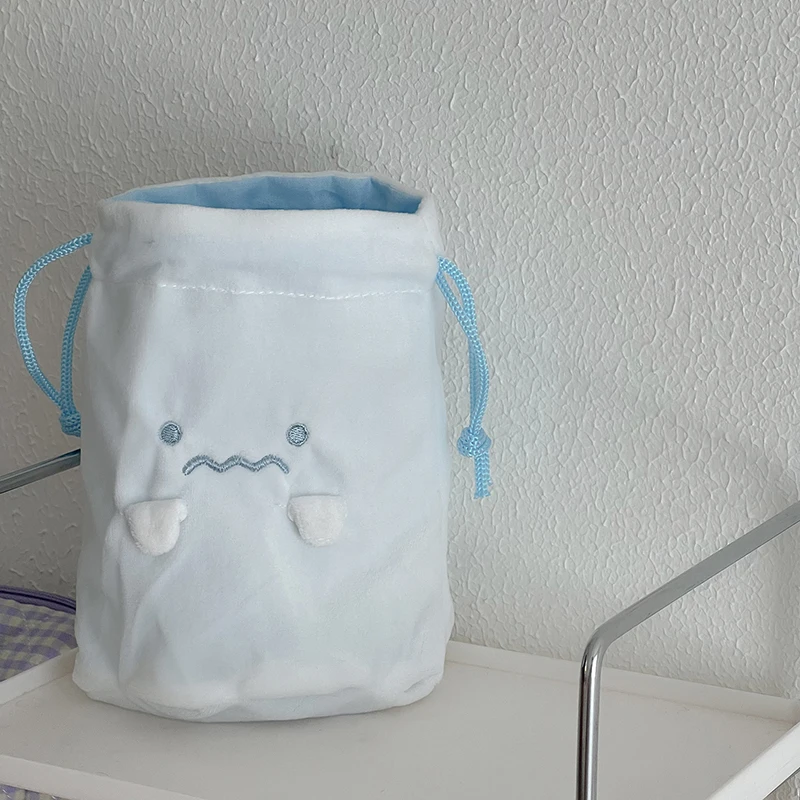 Cartoon Drawstring Bag Cute Japanese Stationery Bag Debris Storage Bag Portable Dustproof Jewelry Candy Gift Packing Pouch