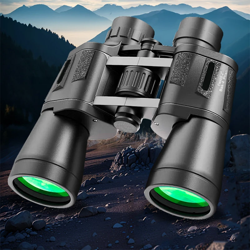 

Binoculars 10x50 FMC Coating Telescope Bak4 Prism IPX4 Waterproof Portable For Camping Hiking Concert Bird Watching Hunting