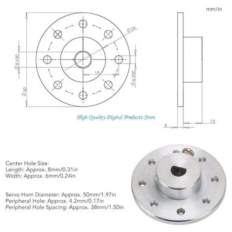 U2JEメタルステアリング専用の大きなトルクサーボ特別なアームプレートASMC ASME用