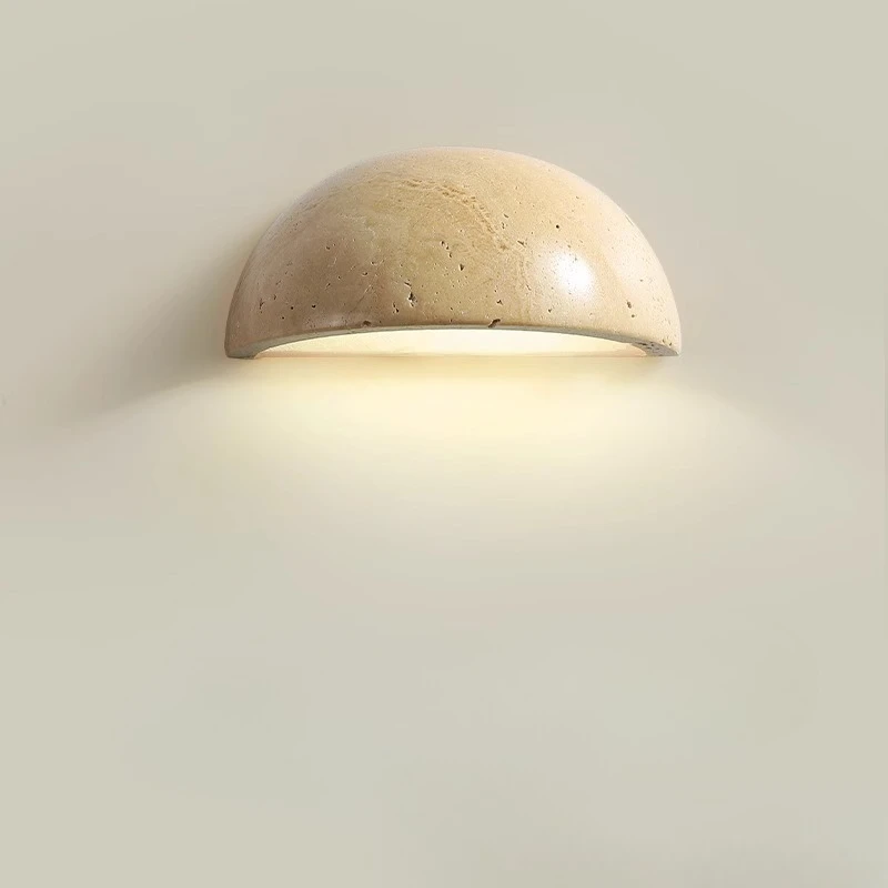 Vintage Wabi Sabi Nordic Style Semi Circle Wall Lamp Creative Art Decor Wall Sconce for Bedroom Living RoomAtmospheric wall lamp