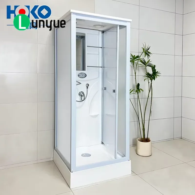 Luxury Modern Portable Prefabricated Bathroom Rectangular Acrylic Mobile Toilet and Shower Room for Home Hotel Camping Easy