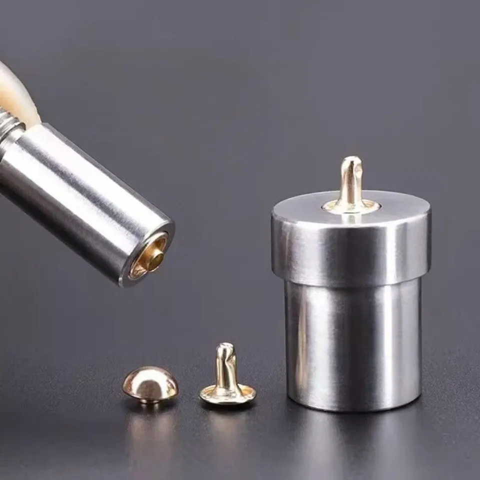 5mm-15mm Round Dome Mushroom Rivet Installation Mold For Hand Press Machine Handbag Impact Nail Tool Sewing Clothing Mould