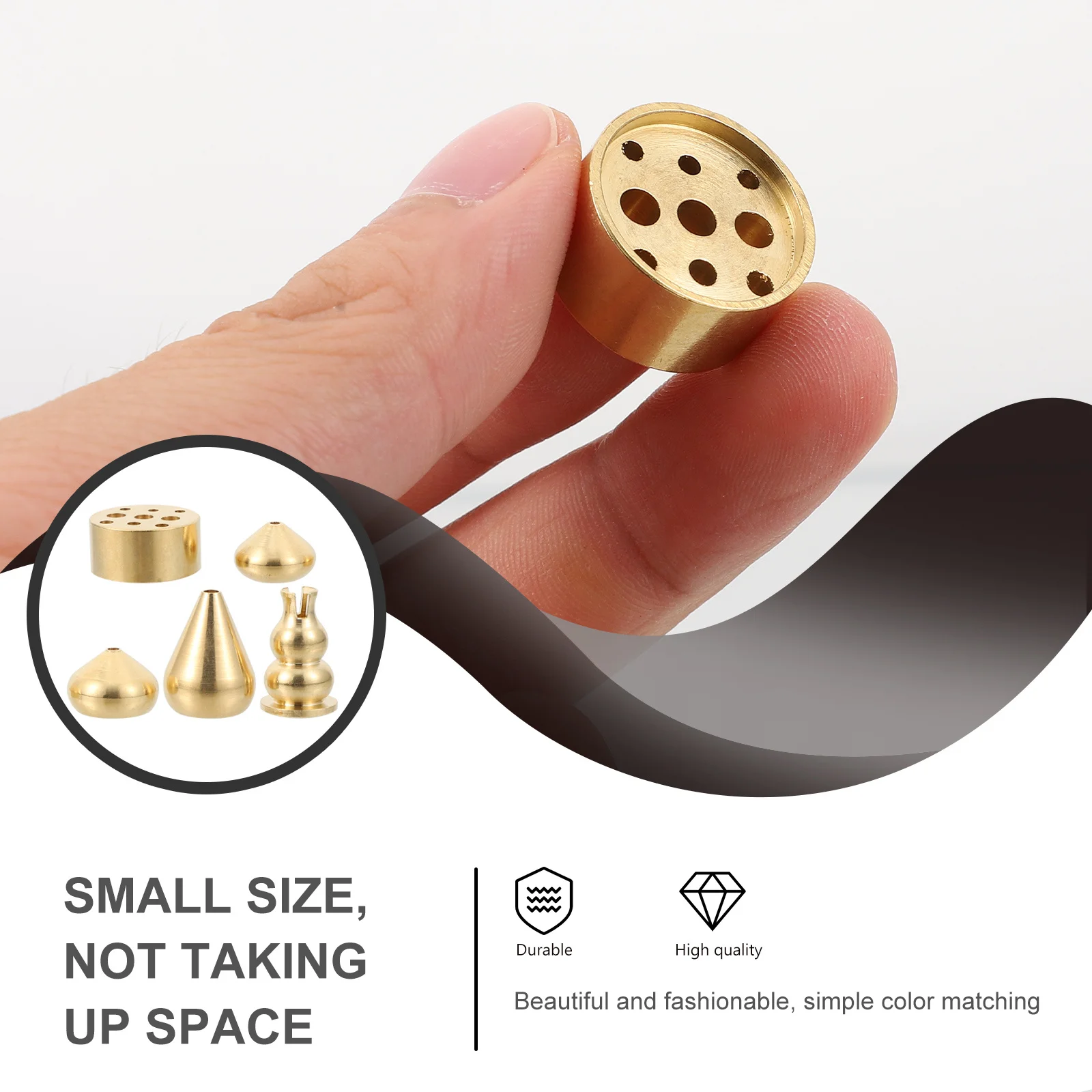 

5pcs Incense Burner Sticks Holder Copper Craft Adornment Home nament Desktop Decor Indoor Decorative Teaching Tools