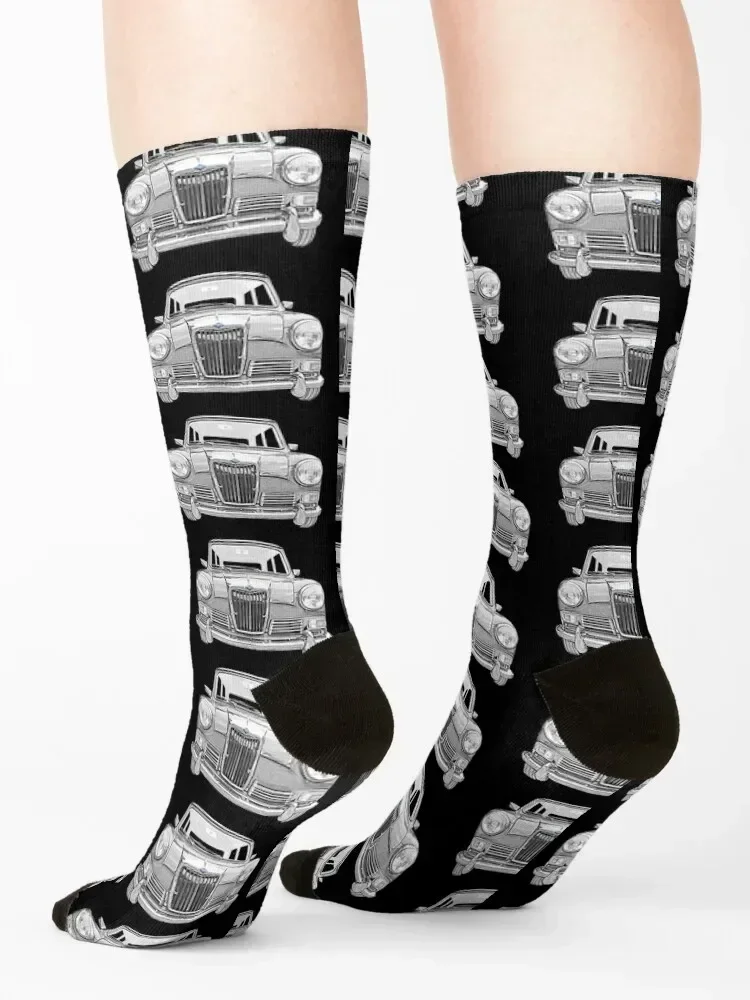 Riley Elf 1960s British classic car monochrome Socks crazy funny sock winter thermal Sports Boy Socks Women's