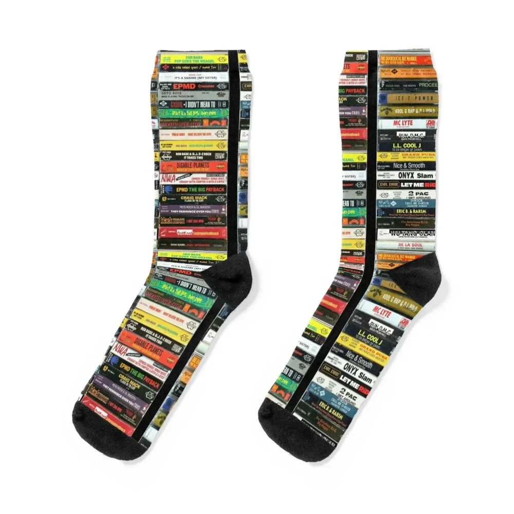 

Hip Hop Tapes 90s Hip Hop Tees Classic . Socks Stockings compression sports and leisure luxe gym Women Socks Men's